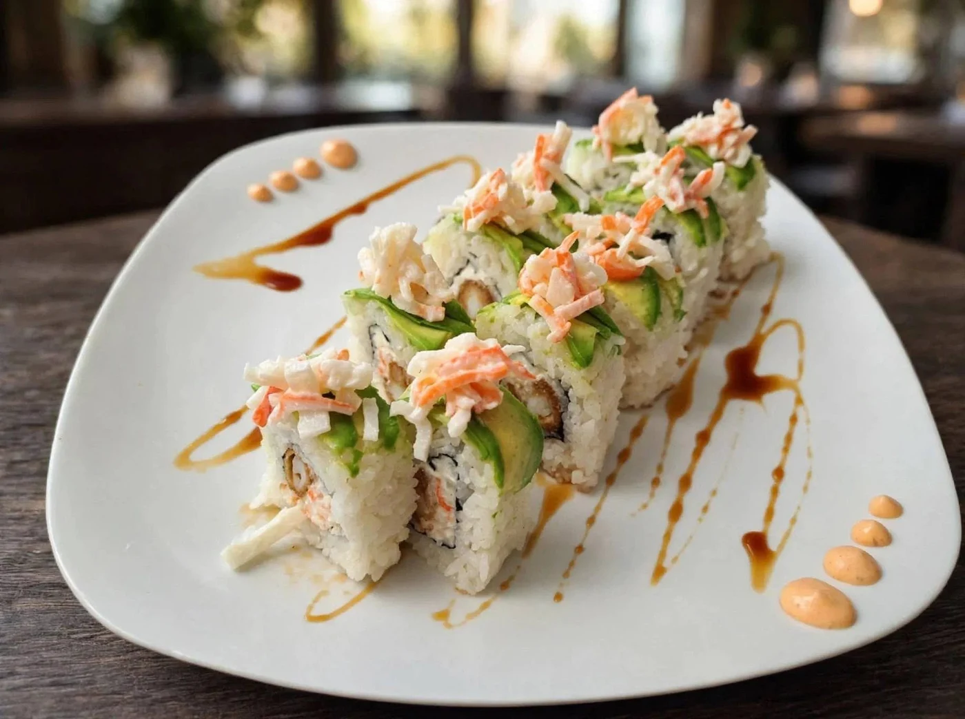 Rollos con aguacate y tampico de Palillos Sushi Mao